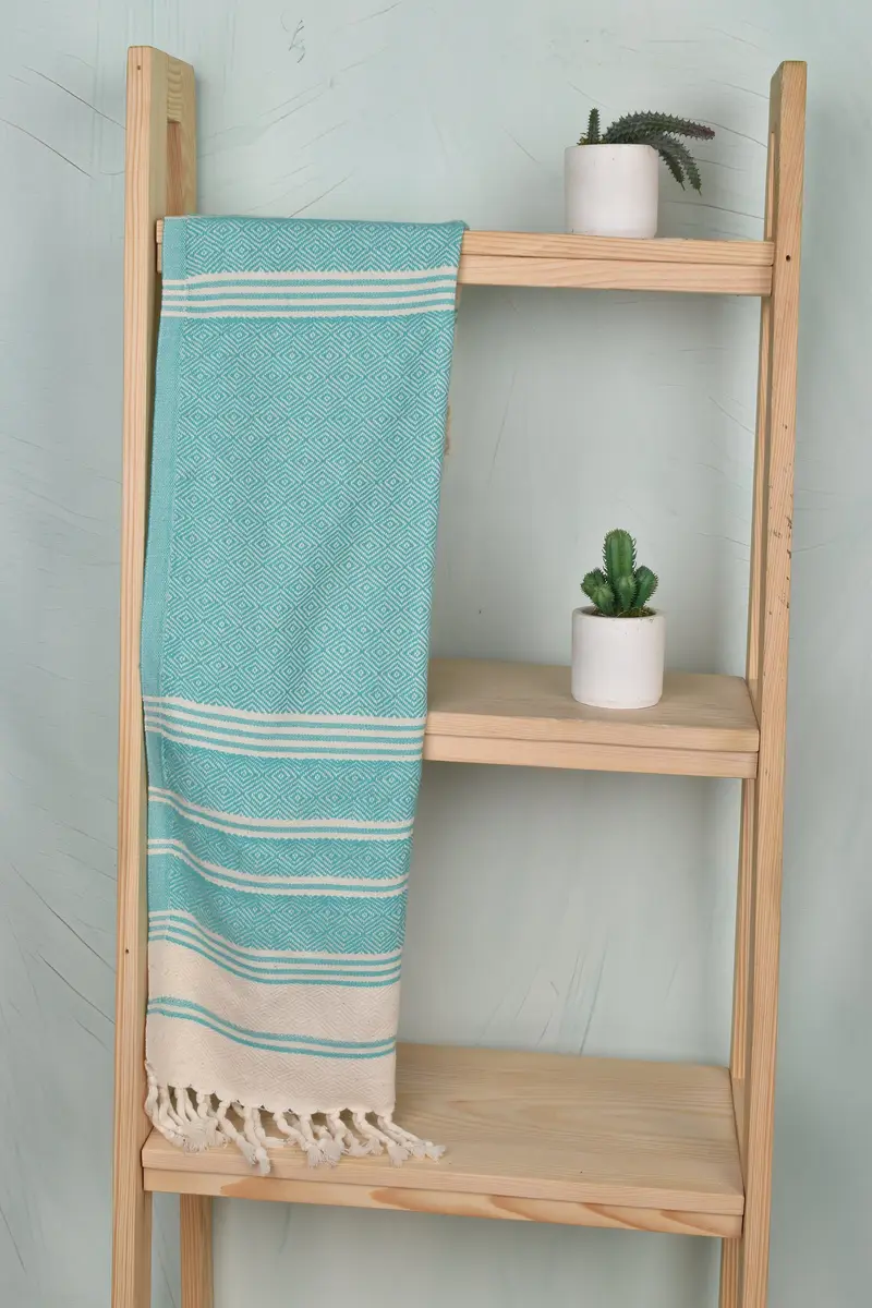 40x18 Cotton Diamond Towel, Personalized Dish Towel, Monogrammed Hand Towel, Turkish Hand Towel, Wedding For Favor, Beach Theme Wedding Gift - 8