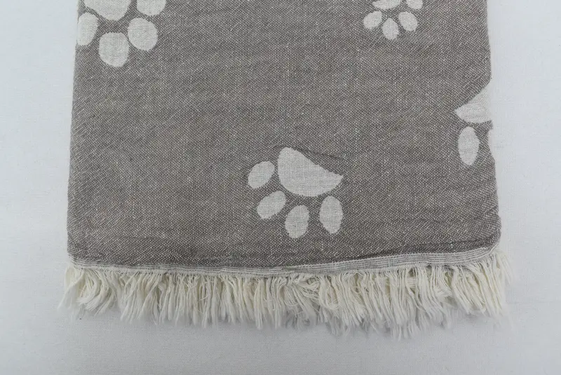 Personalized Beach Towel, Wedding For Favor, Bridal Shower Favors, 70x36 Cotton Paw Design Towel, Oversized Beach Towel, Beach Towel Bulk - 5