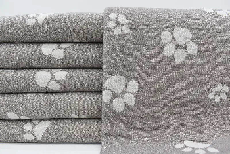 Personalized Beach Towel, Wedding For Favor, Bridal Shower Favors, 70x36 Cotton Paw Design Towel, Oversized Beach Towel, Beach Towel Bulk - 1
