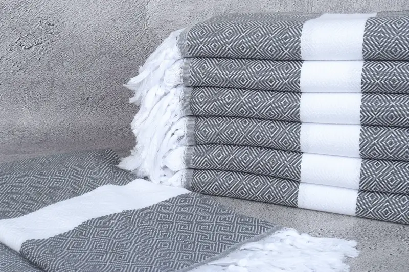 Gift For Bride, Handwoven Turkish Towel, Turkish bath towel, 70x40 Cotton Diamond Towel, Bachelorette Party Gifts Bridesmaids, Absorbent towel - 2