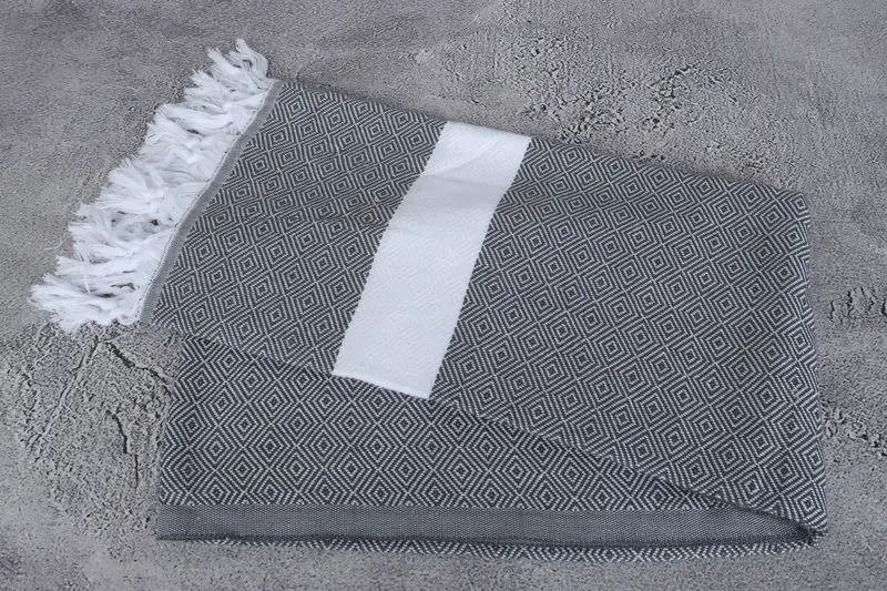 Gift For Bride, Handwoven Turkish Towel, Turkish bath towel, 70x40 Cotton Diamond Towel, Bachelorette Party Gifts Bridesmaids, Absorbent towel - 6