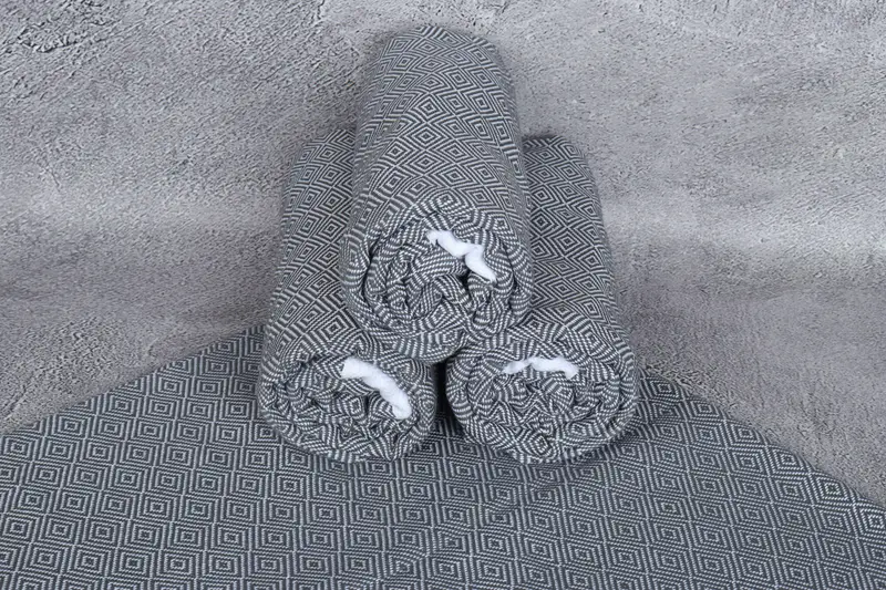 Gift For Bride, Handwoven Turkish Towel, Turkish bath towel, 70x40 Cotton Diamond Towel, Bachelorette Party Gifts Bridesmaids, Absorbent towel - 7