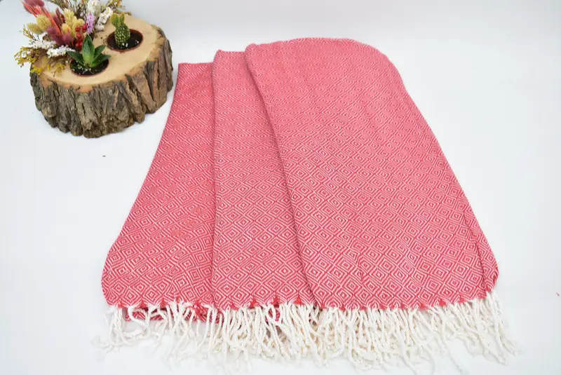 70x38 Cotton Diamond Towel, Lightweight Turkish towel, Embroidery Towels, Gifts For Him, Personalized Turkish Towel, Bridemaids Beach Towel - 8