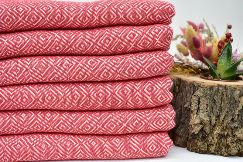 70x38 Cotton Diamond Towel, Lightweight Turkish towel, Embroidery Towels, Gifts For Him, Personalized Turkish Towel, Bridemaids Beach Towel - 2