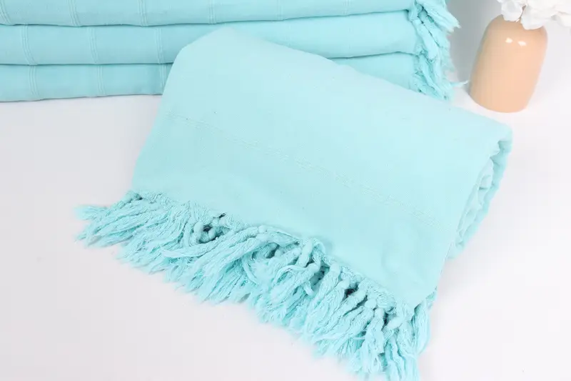 92x70 Cotton Stonewashed Towel, Wedding Favors, Turkish Blanket Queen, Best Friend Gift, Woven Blanket, Boho Throw Blankets, Monogram Beach Blanket - 4