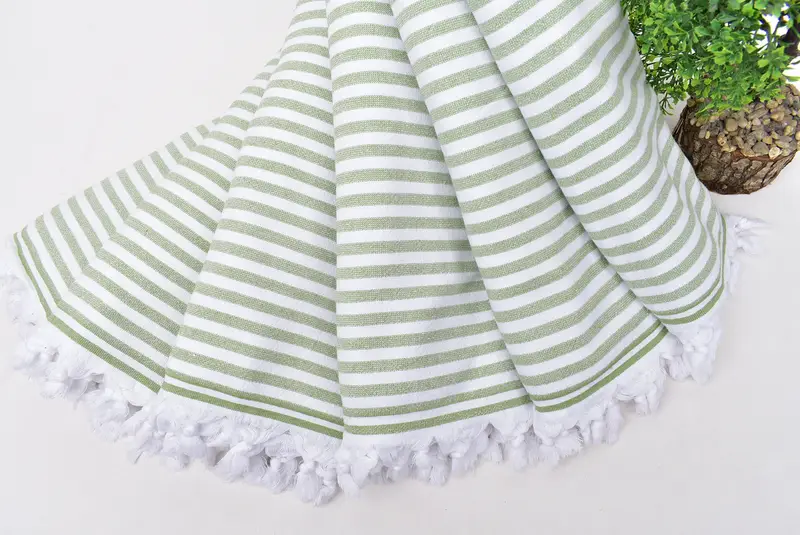 Yoga Towel, 70x36 Linen Terry Striped Towel, Luxury towel, Personalised Gift, Fouta towel, Peshtemal Towel, Custom Wedding Gift, Kids Beach Towel - 4
