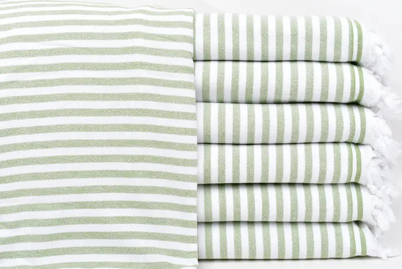 Yoga Towel, 70x36 Linen Terry Striped Towel, Luxury towel, Personalised Gift, Fouta towel, Peshtemal Towel, Custom Wedding Gift, Kids Beach Towel - 1