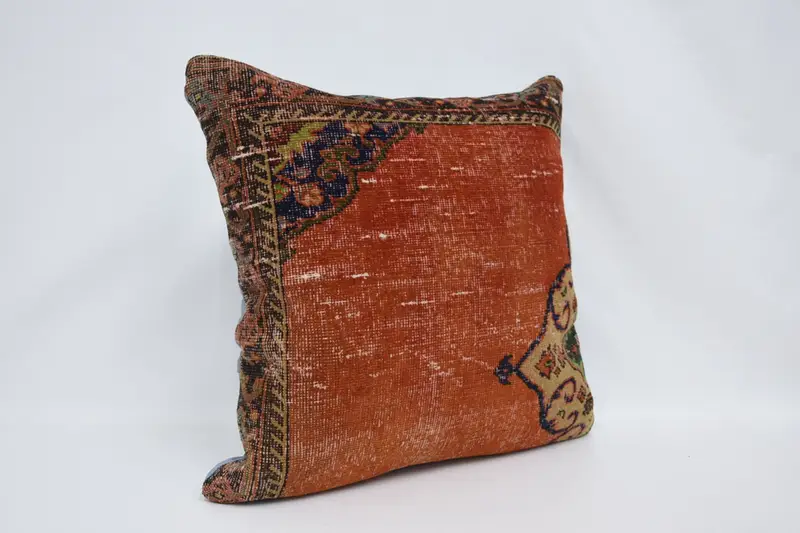 Pillow Sham, Vintage Pillow, 28x28 Red Pillow Sham, Aztec Pillow, Boho Pillow Sham Cover, Patio Pillow Sham, Gift Pillow, Couch Cushion Cover - 3