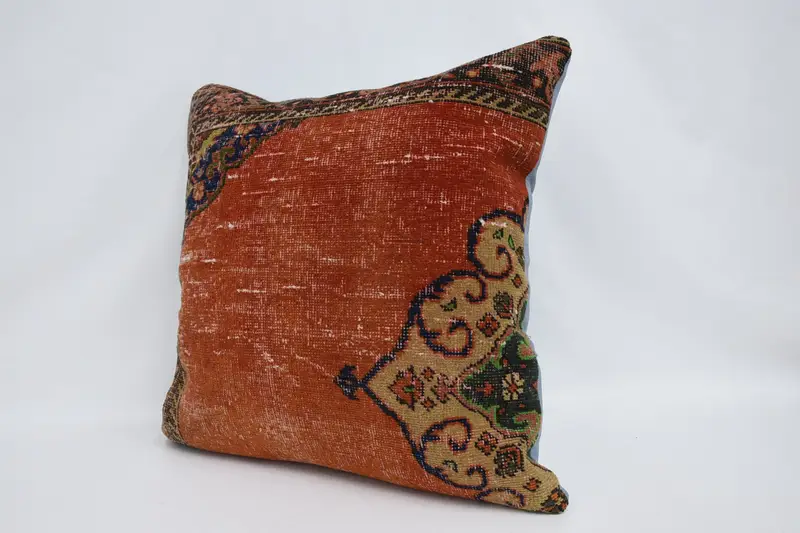 Pillow Sham, Vintage Pillow, 28x28 Red Pillow Sham, Aztec Pillow, Boho Pillow Sham Cover, Patio Pillow Sham, Gift Pillow, Couch Cushion Cover - 4