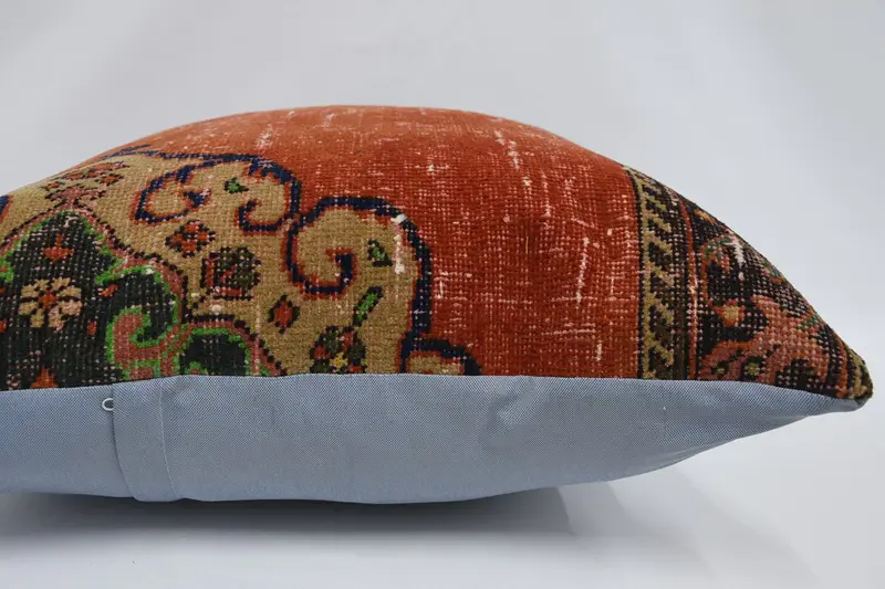 Pillow Sham, Vintage Pillow, 28x28 Red Pillow Sham, Aztec Pillow, Boho Pillow Sham Cover, Patio Pillow Sham, Gift Pillow, Couch Cushion Cover - 5