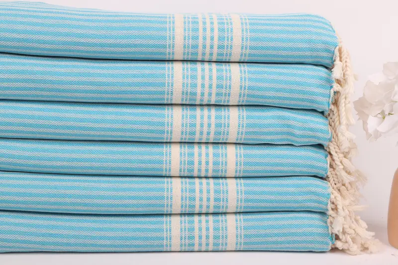 Large Beach Towel Personalized, Personalized Turkish Towel, Embroidery Towels, Quick-dry peshtemal, 68x38 Cotton Striped Towel, Bachelor Gifts - 3