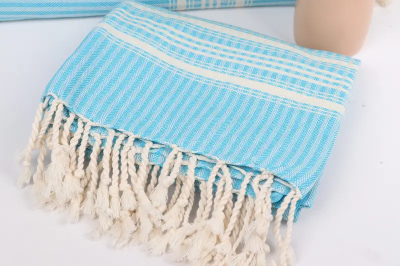 Large Beach Towel Personalized, Personalized Turkish Towel, Embroidery Towels, Quick-dry peshtemal, 68x38 Cotton Striped Towel, Bachelor Gifts - 5