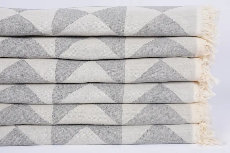 70x40 Cotton Geometric Towel, Beach Towel Monogram, Towel With Name, Wedding Gift, Gift Towel, Lightweight Turkish towel, Absorbent Turkish towel - 4