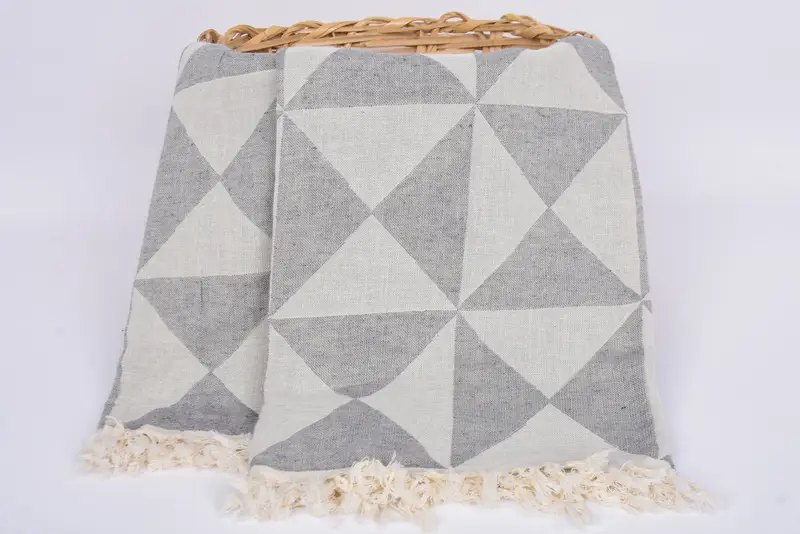 70x40 Cotton Geometric Towel, Beach Towel Monogram, Towel With Name, Wedding Gift, Gift Towel, Lightweight Turkish towel, Absorbent Turkish towel - 6