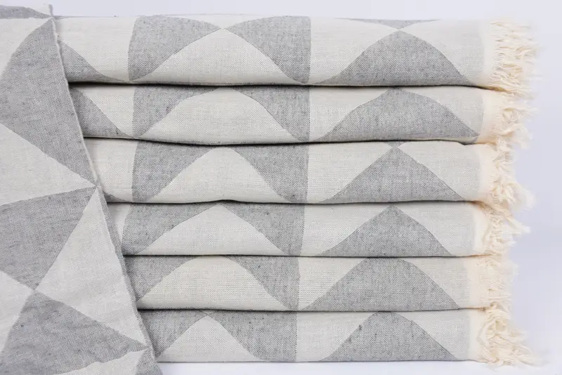 70x40 Cotton Geometric Towel, Beach Towel Monogram, Towel With Name, Wedding Gift, Gift Towel, Lightweight Turkish towel, Absorbent Turkish towel - 2