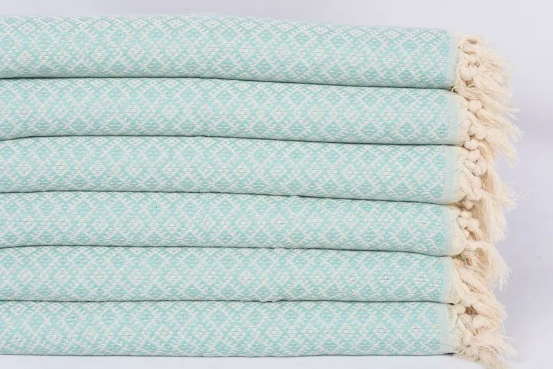 Bathroom Towels, Best Wedding Gift, Turkish Hand Towel, Personalized Dish Towel, Xmas Gifts, Anniversary Gift For Her, 38x20 Cotton Diamond Towel - 3