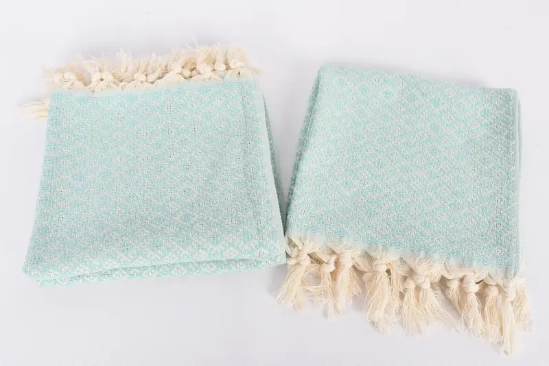 Bathroom Towels, Best Wedding Gift, Turkish Hand Towel, Personalized Dish Towel, Xmas Gifts, Anniversary Gift For Her, 38x20 Cotton Diamond Towel - 7