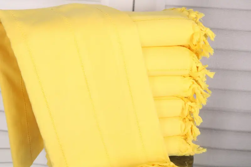 Striped Towel Turkish Cotton Yellow 40x67 Inches, Bridal Shower Gift