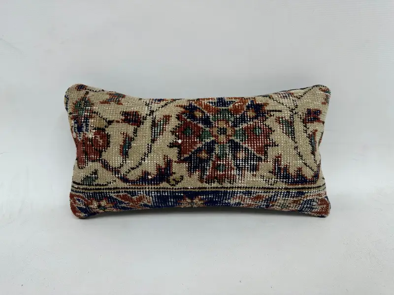 Pillow Case, Ethnic Throw Pillow, Wholesale Pillow Case, Turkish Pillow, 8x16 Red Cushion, Kilim Pillow Cover, Throw Kilim Pillow - 1