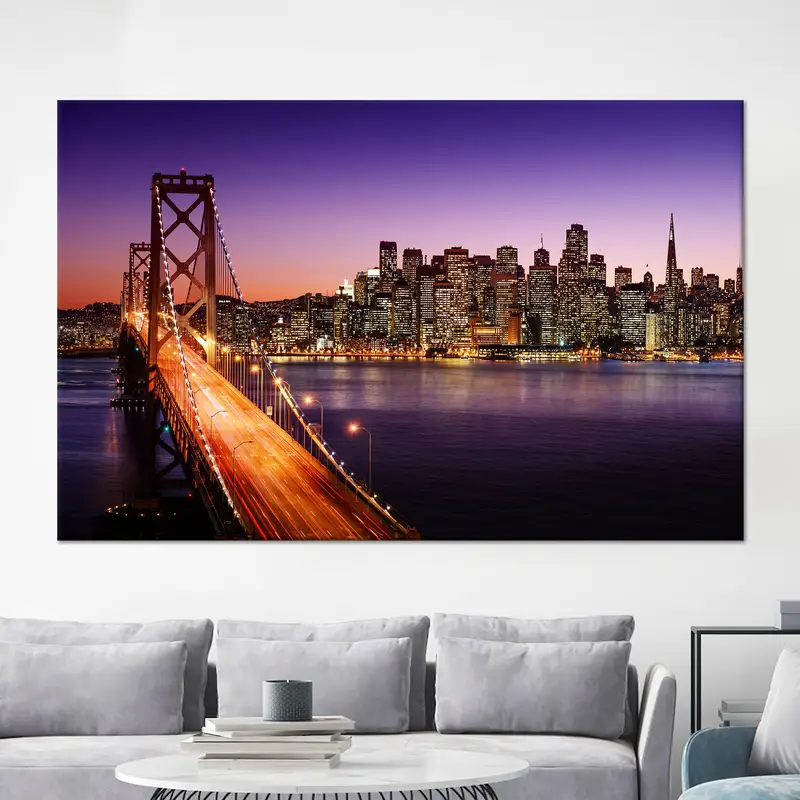 San Francisco Cityscape Printed Canvas - Elegant Urban Art