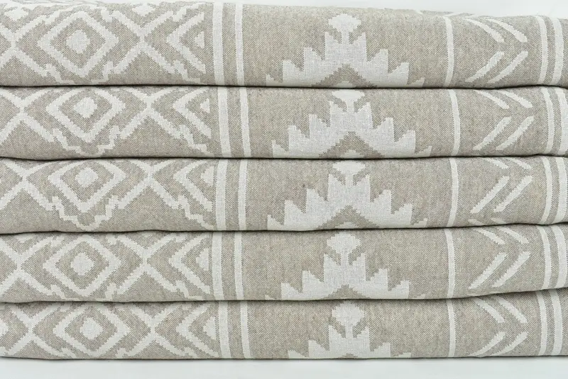Peshtemal Towel USA, Spa Towel, Best Friend Gift Ideas, Monogram Turkish Towel, Quick-dry towel, 74x40 Cotton Geometric Towel, Sand-resistant towel - 3