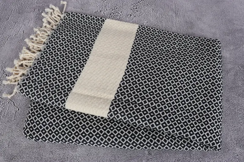 Cute Beach Towel, Fouta towel, Maid Of Honor Gift, Personalized Turkish Towel, 70x40 Cotton Geometric Towel, Bachelor Towel, Monogram Beach Towel - 6
