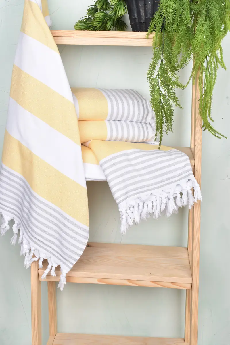 Spa Towel, Bridesmaid Gift Towel, Personalized Gift, Home Decor Towel, 68x36 Cotton Striped Terry Towel, Beach towel, Valentines Day Gift For Her - 6