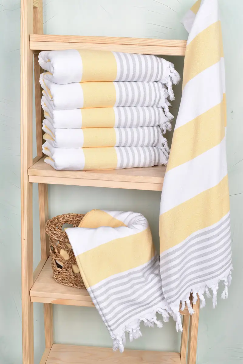 Spa Towel, Bridesmaid Gift Towel, Personalized Gift, Home Decor Towel, 68x36 Cotton Striped Terry Towel, Beach towel, Valentines Day Gift For Her - 3