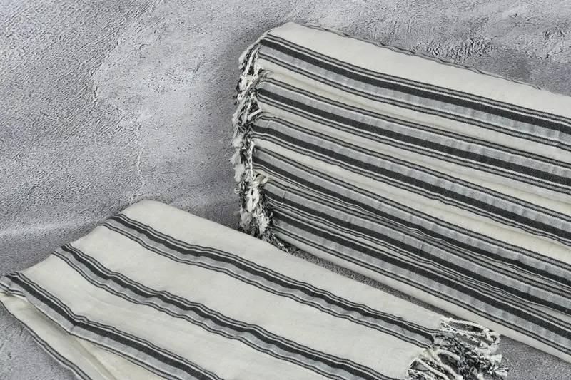Gift For Best Friend, Quick-dry peshtemal, 70x38 Cotton Striped Towel, Luxury towel, Holiday Towel, Gifts For Him, Turkish Bath Towel USA, Spa Towel - 2