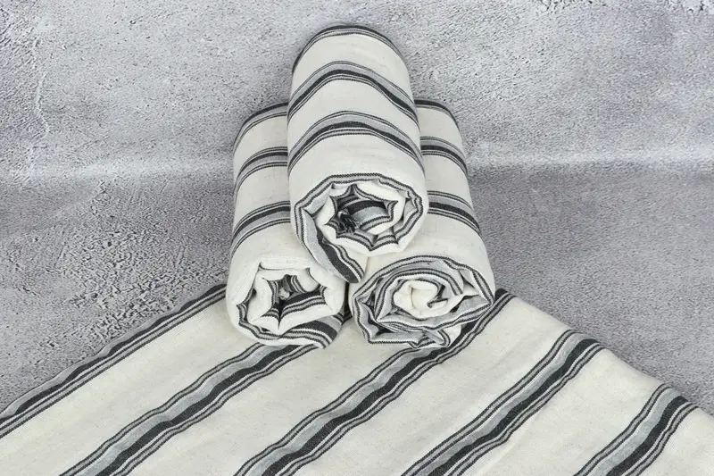 Gift For Best Friend, Quick-dry peshtemal, 70x38 Cotton Striped Towel, Luxury towel, Holiday Towel, Gifts For Him, Turkish Bath Towel USA, Spa Towel - 7
