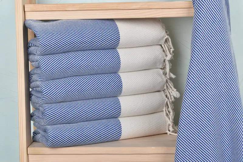 Quick-dry peshtemal, Summer Gift Ideas, Soft towel, Unique Gift, Custom Beach Towel, 70x40 Cotton Striped Towel, Embroidered Turkish Towel - 2