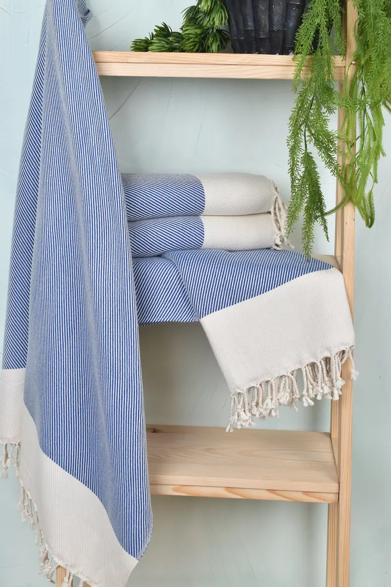 Quick-dry peshtemal, Summer Gift Ideas, Soft towel, Unique Gift, Custom Beach Towel, 70x40 Cotton Striped Towel, Embroidered Turkish Towel - 6