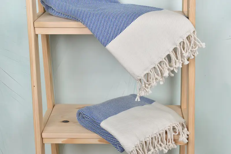 Quick-dry peshtemal, Summer Gift Ideas, Soft towel, Unique Gift, Custom Beach Towel, 70x40 Cotton Striped Towel, Embroidered Turkish Towel - 5