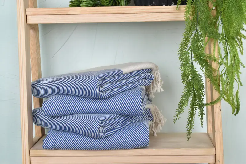 Quick-dry peshtemal, Summer Gift Ideas, Soft towel, Unique Gift, Custom Beach Towel, 70x40 Cotton Striped Towel, Embroidered Turkish Towel - 7