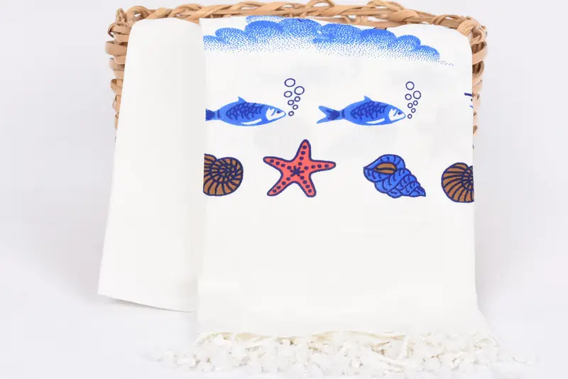 Wedding Gifts Towel, Summer Towel, Bridesmaid Gift Towel, Gifts For Him, Bachelor Towel, Peshtemal, 70x40 Cotton Ship Patterned Towel, Pool Towels - 6