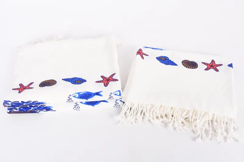 Wedding Gifts Towel, Summer Towel, Bridesmaid Gift Towel, Gifts For Him, Bachelor Towel, Peshtemal, 70x40 Cotton Ship Patterned Towel, Pool Towels - 8