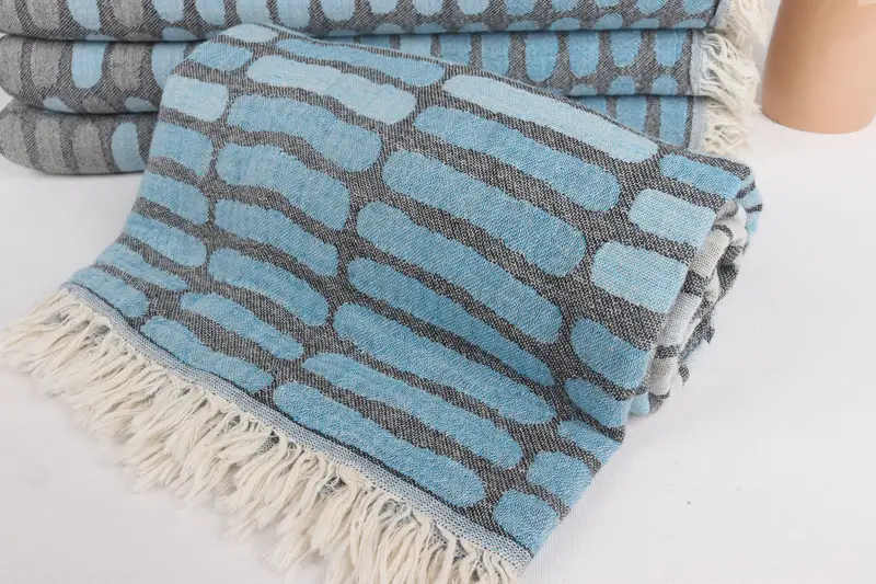 Turkish bath towel, Sand-resistant towel, Turkish Towel USA, Bachelor Party Gifts, Eco-Friendly Turkish Towel, 70x40 Cotton Asymmetric Design Towel - 5