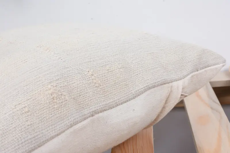 12x12 White Cushion, Pillow Case, Vintage Kilim Pillow, Interior Designer Pillow, Ethnical Kilim Rug Pillow, Meditation Cushion Case - 7