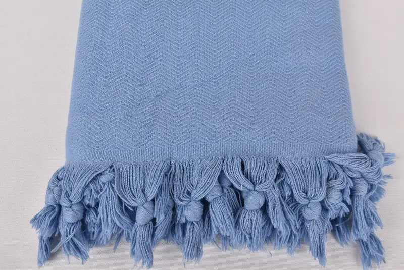 Turkish Blanket, Bridal Shower Gifts, 88x70 Cotton Stonewashed Chevron Towel, Personalized Blanket, Decorative Blanket, Turkish Towel Blanket - 3