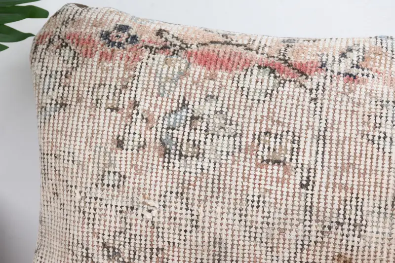 Turkish Pillow, 12x24 Beige Pillow Cover, Pillow for Couch, Kilim Cushion Sham, Vintage Kilim Pillow Cushion Cover, Pillow Case, Bed Cushion Case - 2