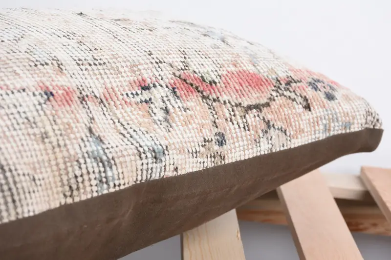 Turkish Pillow, 12x24 Beige Pillow Cover, Pillow for Couch, Kilim Cushion Sham, Vintage Kilim Pillow Cushion Cover, Pillow Case, Bed Cushion Case - 7