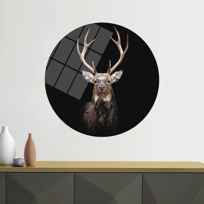 Elegant Deer Canvas Print: Farmhouse Decor & Deer Lover Gift