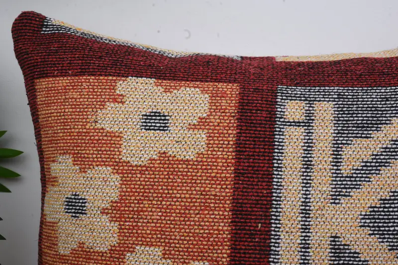 Wholesale Pillow Case, 20x20 Red Cushion Cover, Ethnic Pillow Case, Boho Pillow Sham Cover, Pillow Case, Gift Pillow, Home Decor Pillow - 2