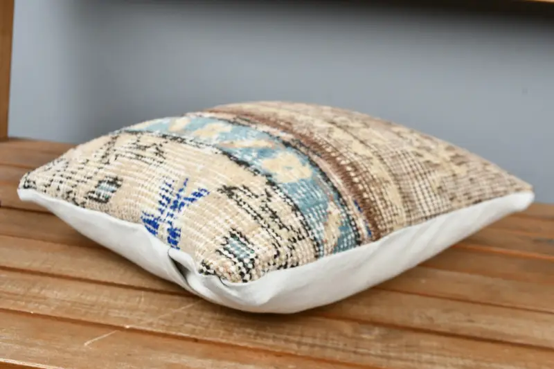 Throw Kilim Pillow, Cushion, Vintage Pillow, 12x12 Brown Cushion Cover, Authentic Cushion Cover, Outdoor Bolster Pillow Case, Vintage Kilim Pillow - 3
