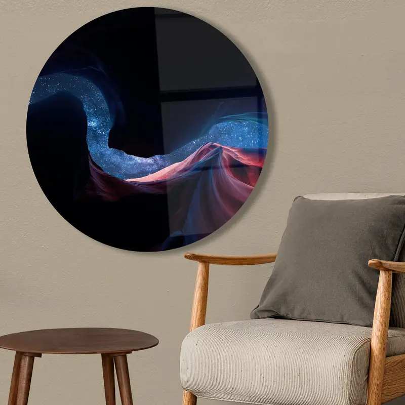 Elegant Printed Glass: Starry Sky Design for Modern Elegance