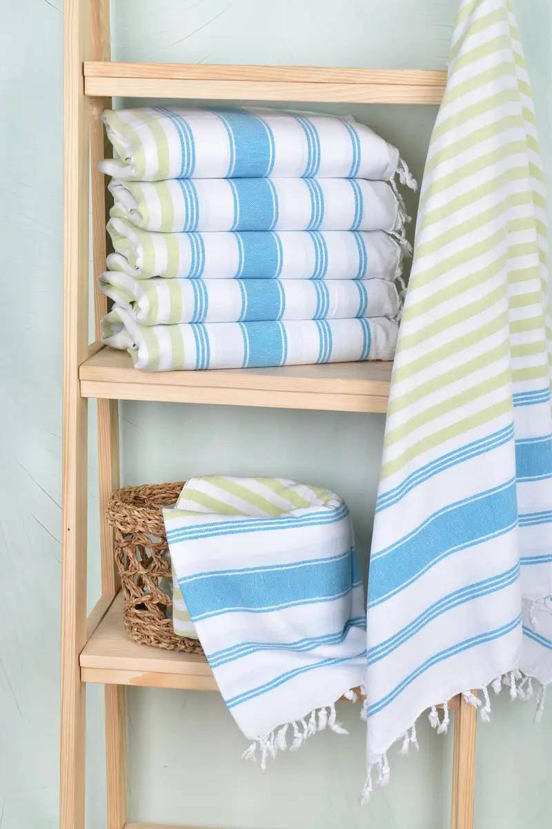 Personalized Bridesmaid Gift, Boyfriend Christmas Gift, 70x40 Cotton Striped Towel, Fouta towel, Guest Towel, Bachelorette Party Gifts Bridesmaids - 3