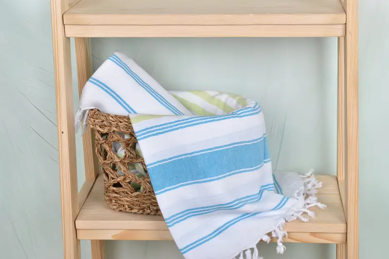 Personalized Bridesmaid Gift, Boyfriend Christmas Gift, 70x40 Cotton Striped Towel, Fouta towel, Guest Towel, Bachelorette Party Gifts Bridesmaids - 4