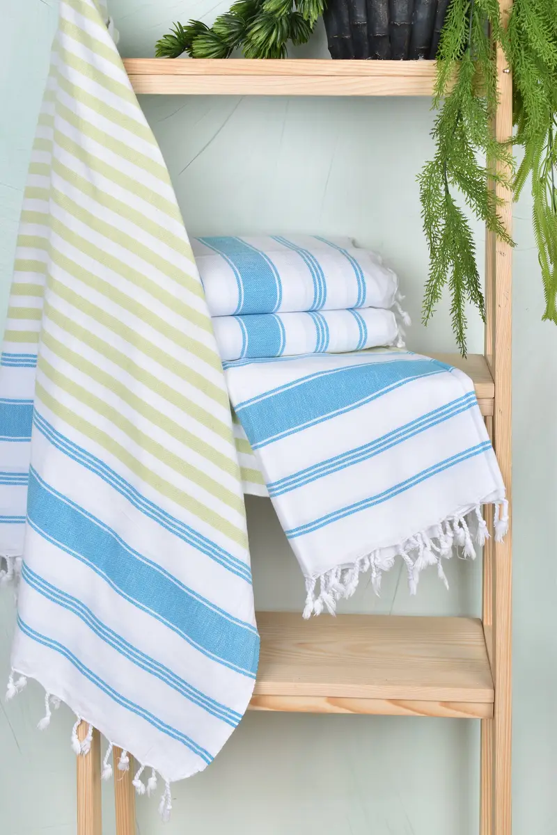 Personalized Bridesmaid Gift, Boyfriend Christmas Gift, 70x40 Cotton Striped Towel, Fouta towel, Guest Towel, Bachelorette Party Gifts Bridesmaids - 6