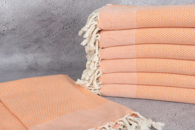 Handwoven Turkish Towel, Bachelor Party Gifts, Turkish Towel USA, Quick-dry peshtemal, Soft towel, 70x40 Cotton Geometric Towel, Scarf Towel - 2