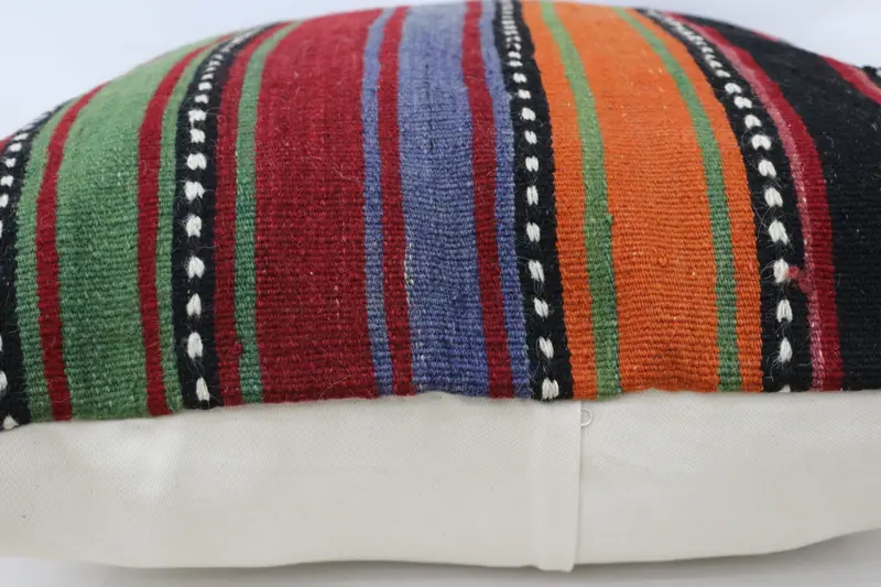 Pillow for Couch, 32x32 Orange Pillow, Turkish Pillow, Outdoor Bolster Pillow Cover, Cushion Cover, Interior Designer Pillow - 6